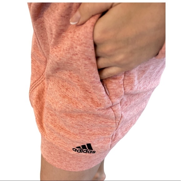 Adidas Pink Zip Long Hoodie Coat - Cozy Sporty - Size S/M - Picture 6 of 8